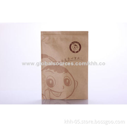 Natural Kraft Paper Bag/Natural Kraft Foil Stand Up Zip Pouch